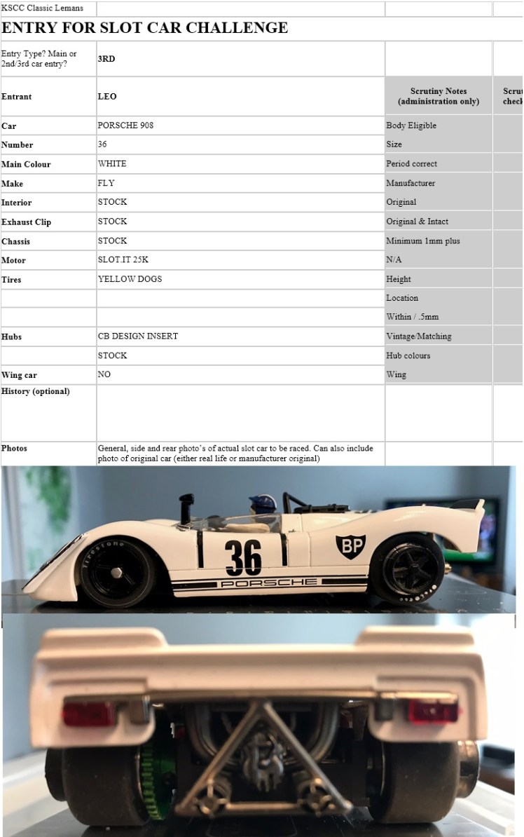 Leo white 908 3rd entry